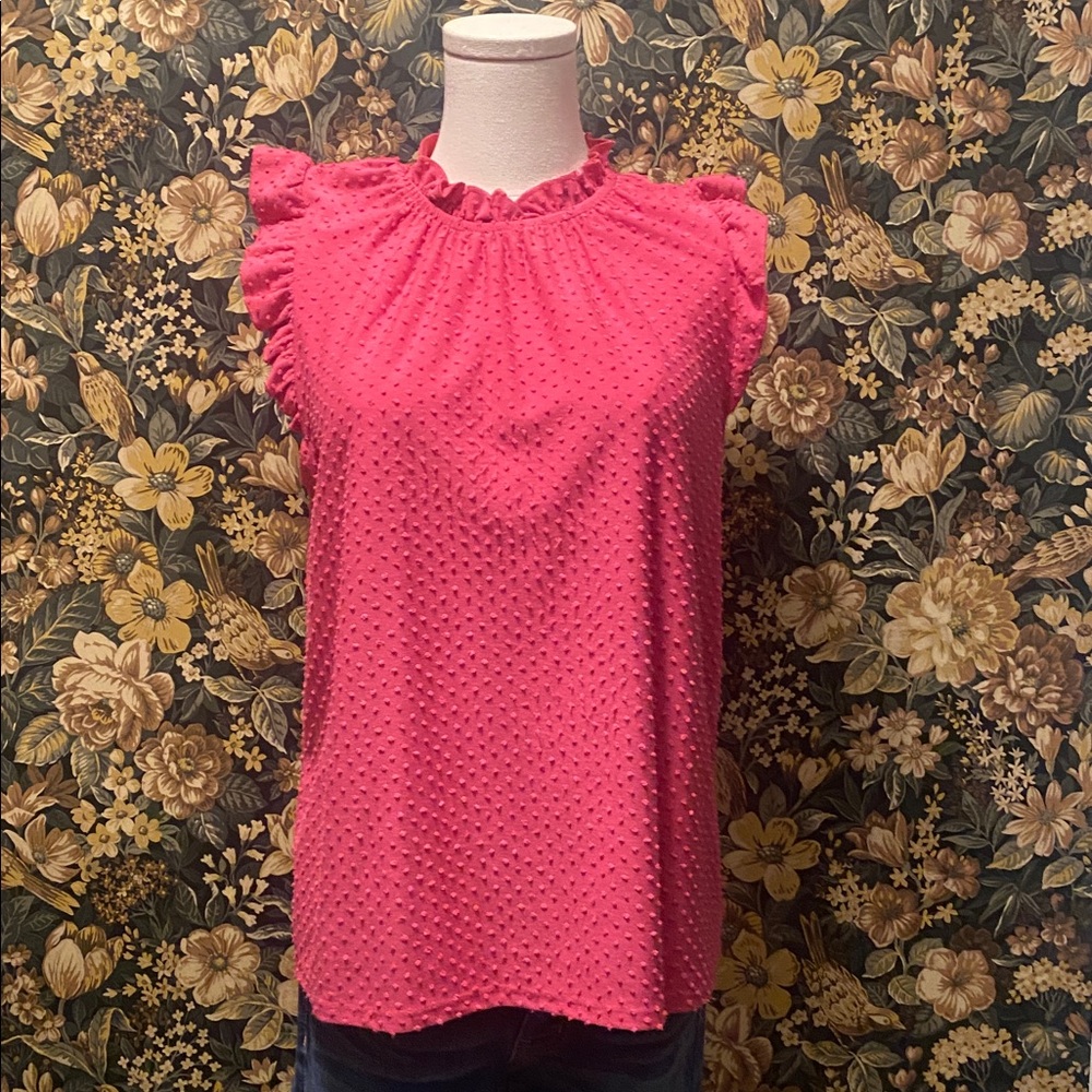 W5 Coral Sleeveless Blouse